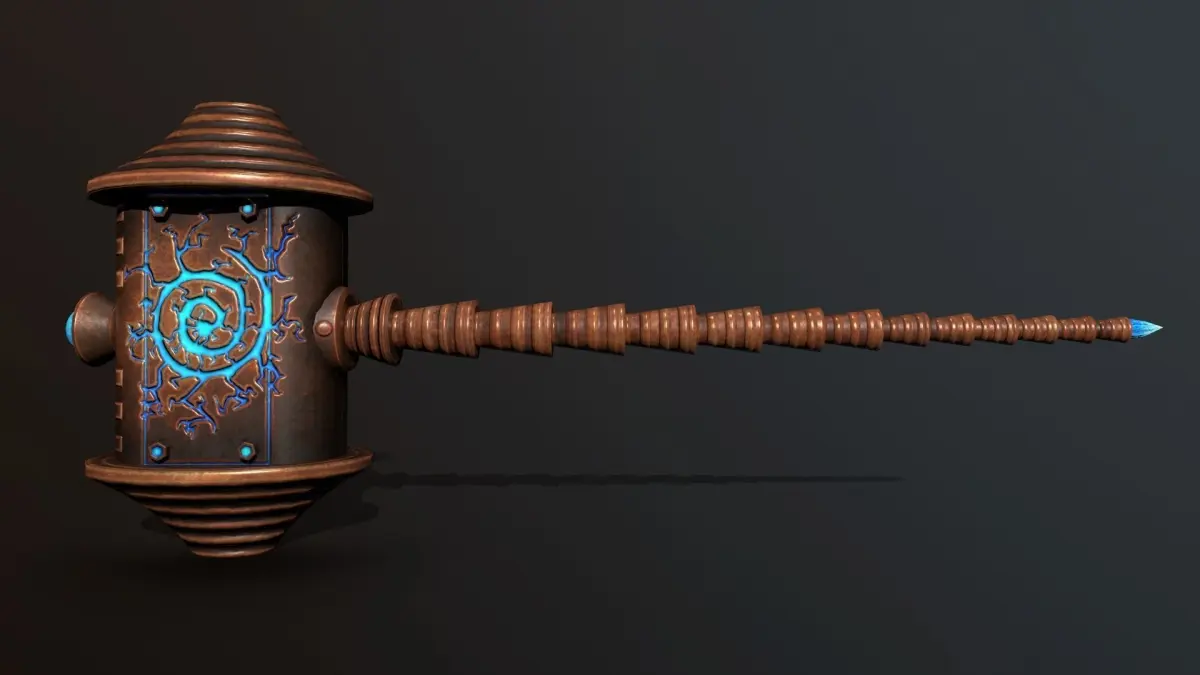 electric hammer Free low-poly 3D model