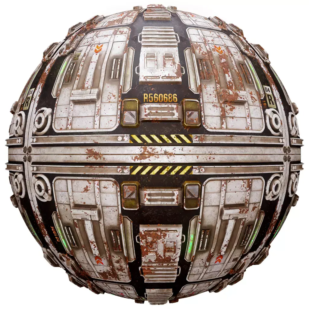 PBR Seamless Sci-Fi Texture 26 Low-poly 3D model