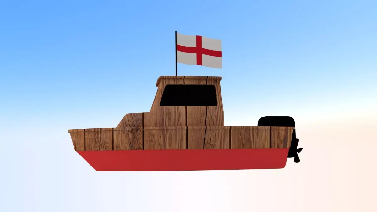 England Fishing Boat 3D model