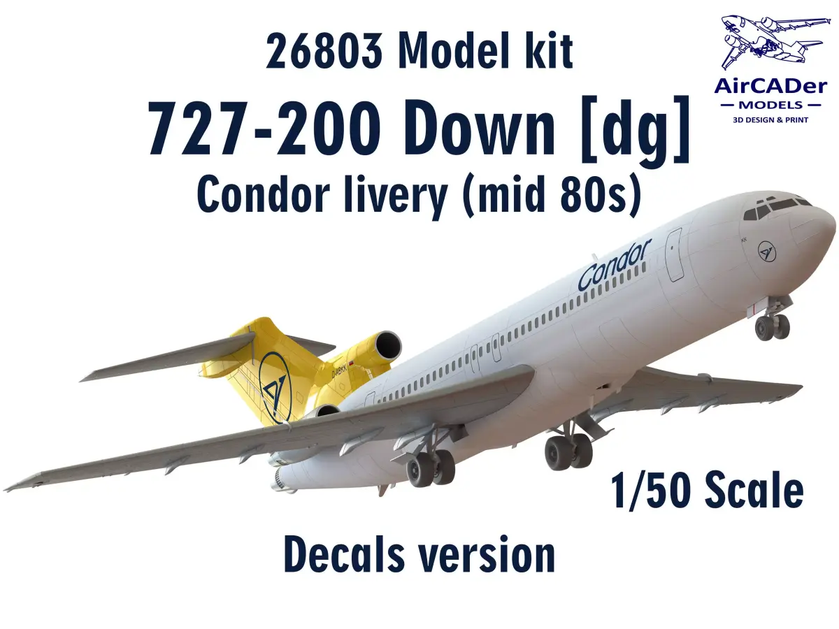 26803 Model kit Boeing 727-200 Down 3D print model