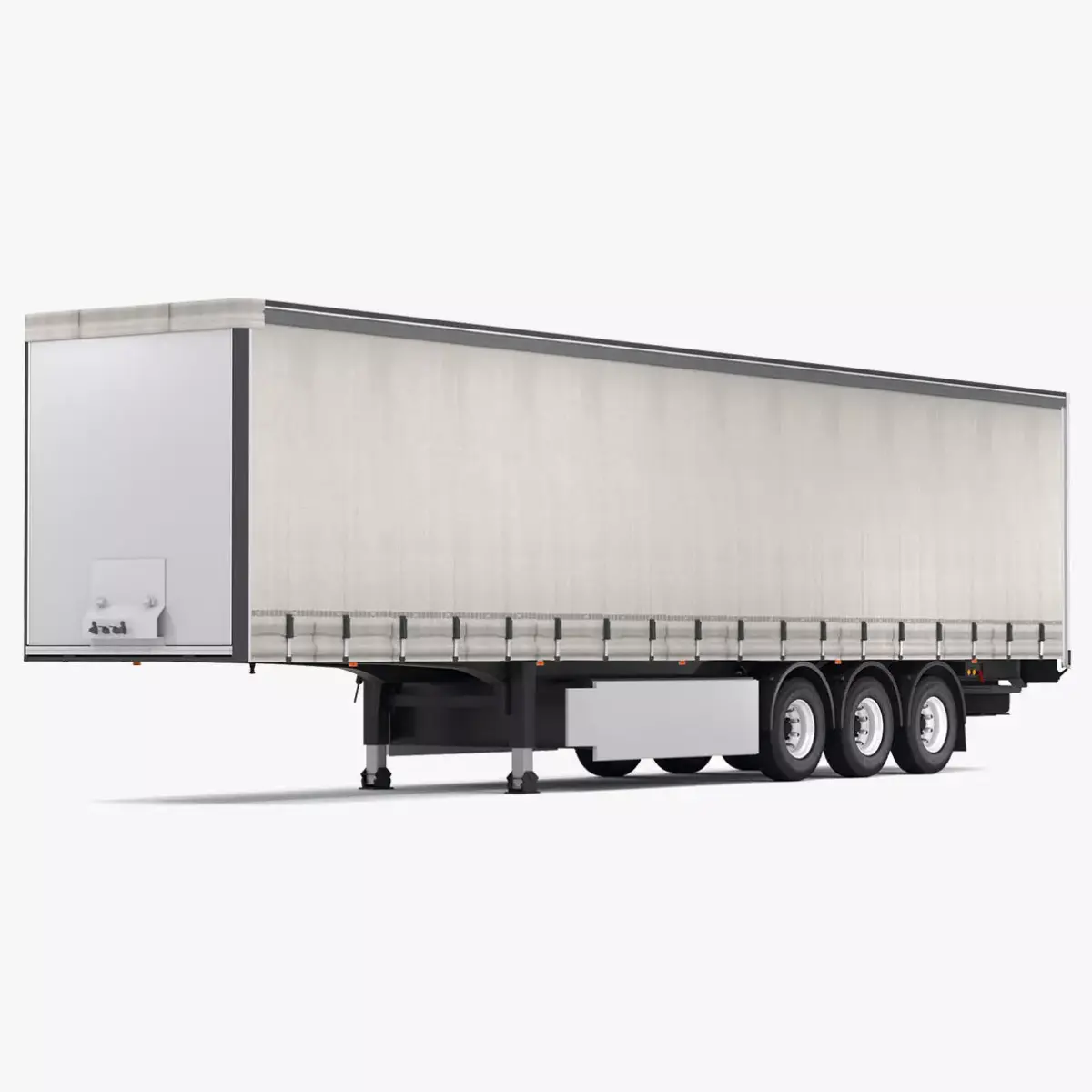 Semi Trailer Curtainsider 3D model