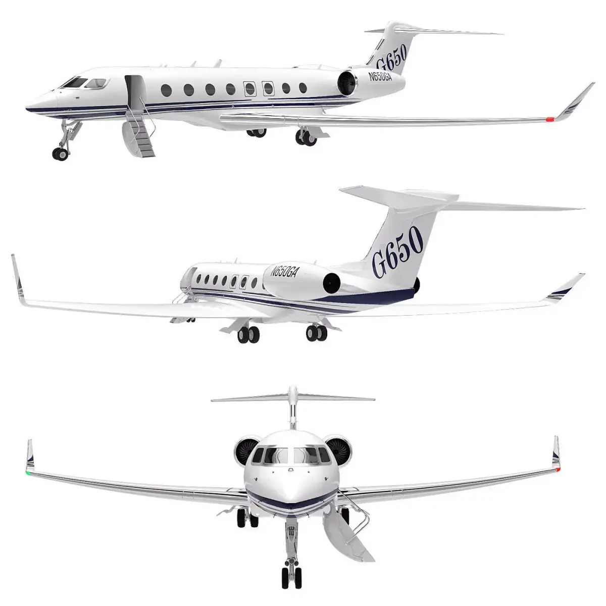 Aircraft  G650 3D model