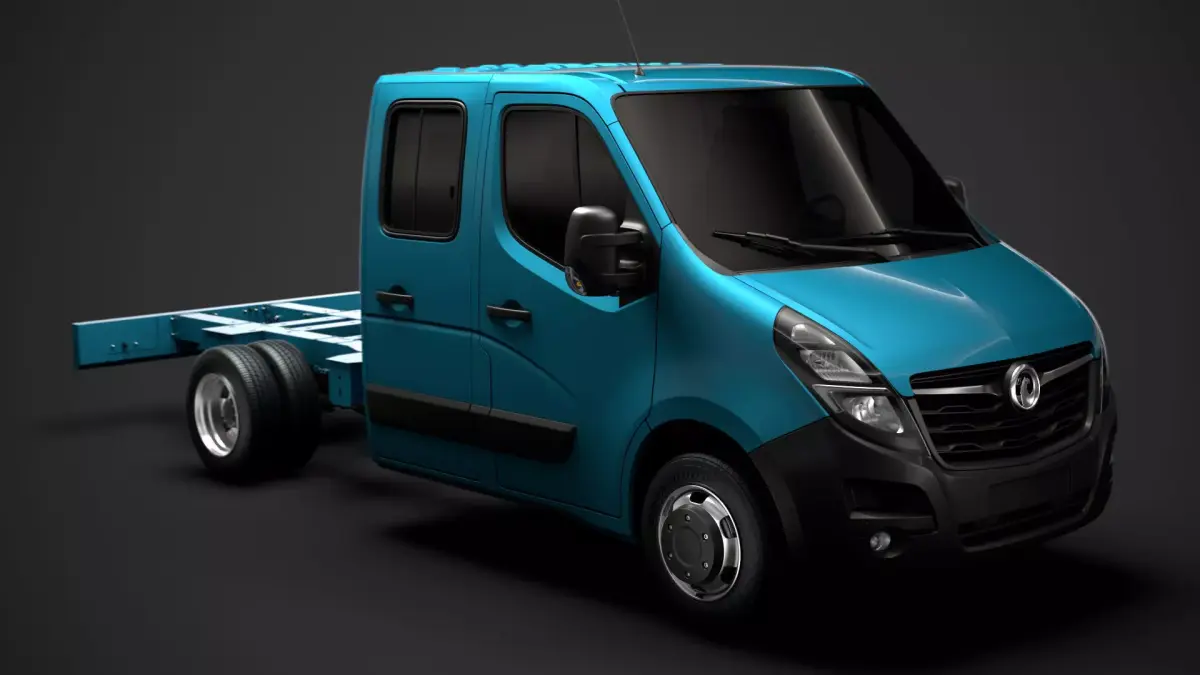 Vauxhall Movano CrewCab DW E20 Chassis 2020 3D model