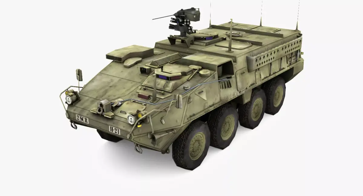 M1126 Stryker IVC Low-poly 3D model