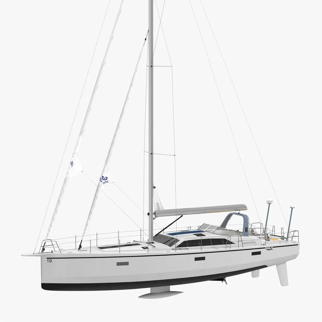 Offshore Sailing Yacht 3D model