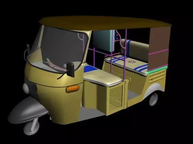 CNG Rakshaw Pakistan 3D model