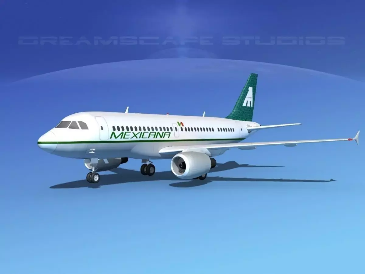 Airbus A319 Mexicana  3D model