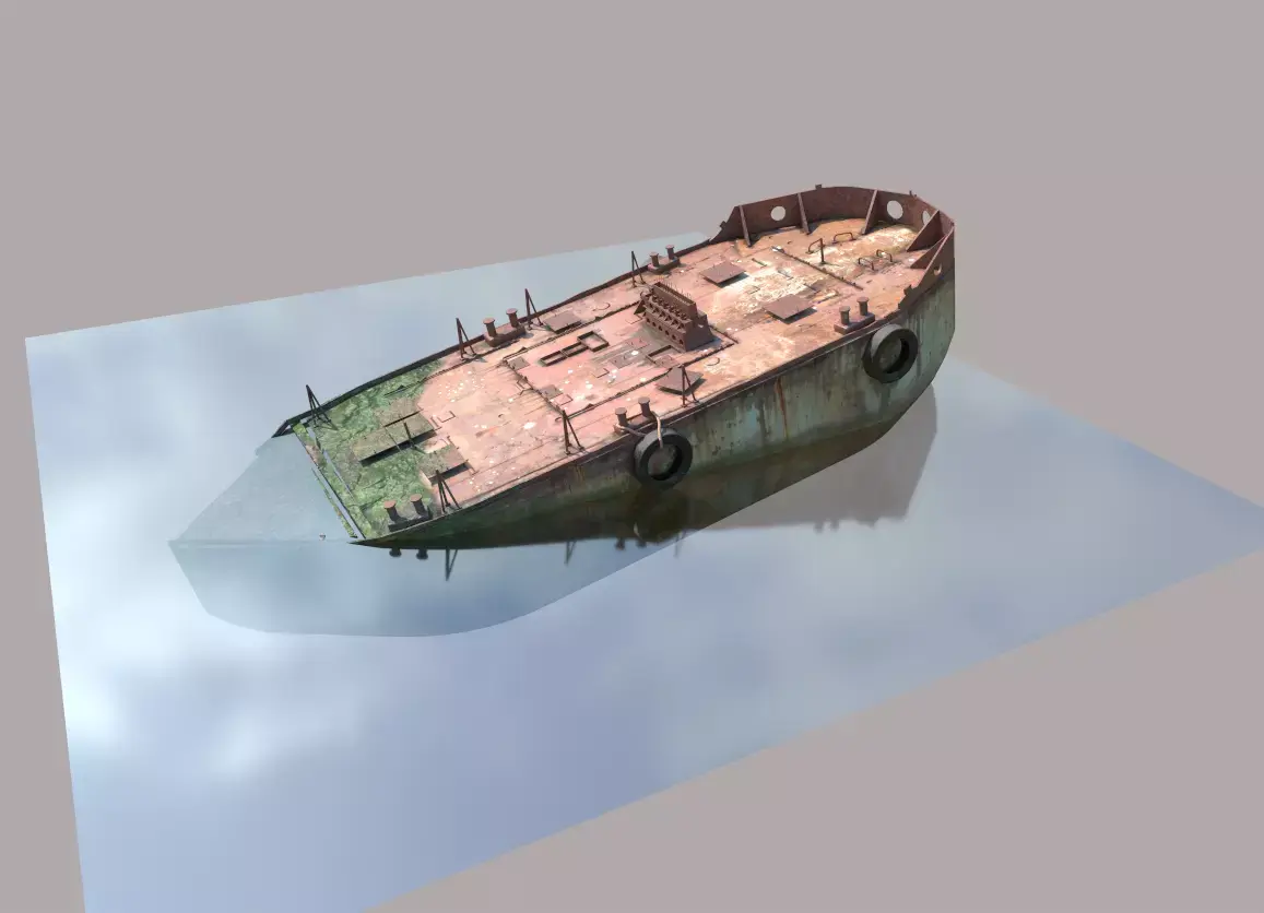 Old Ship Wreck 3D model