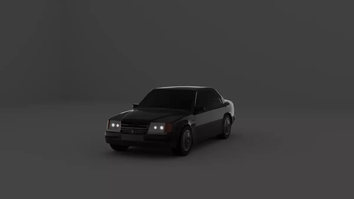Mercedes w124 Free 3D model