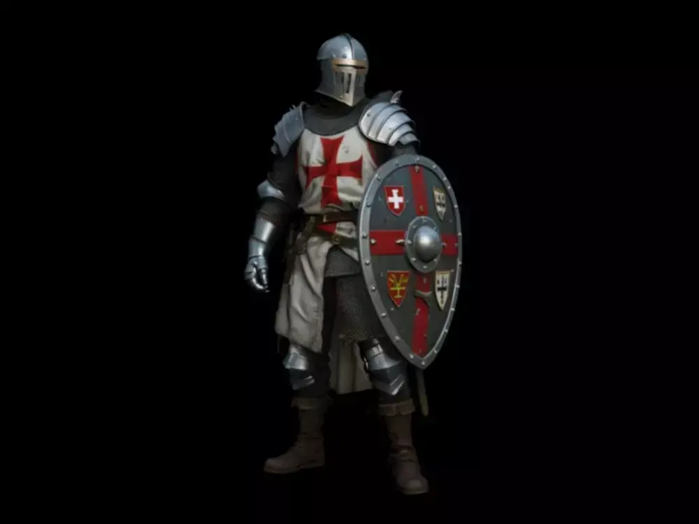 Templar Knights Holy War 3D model purchase