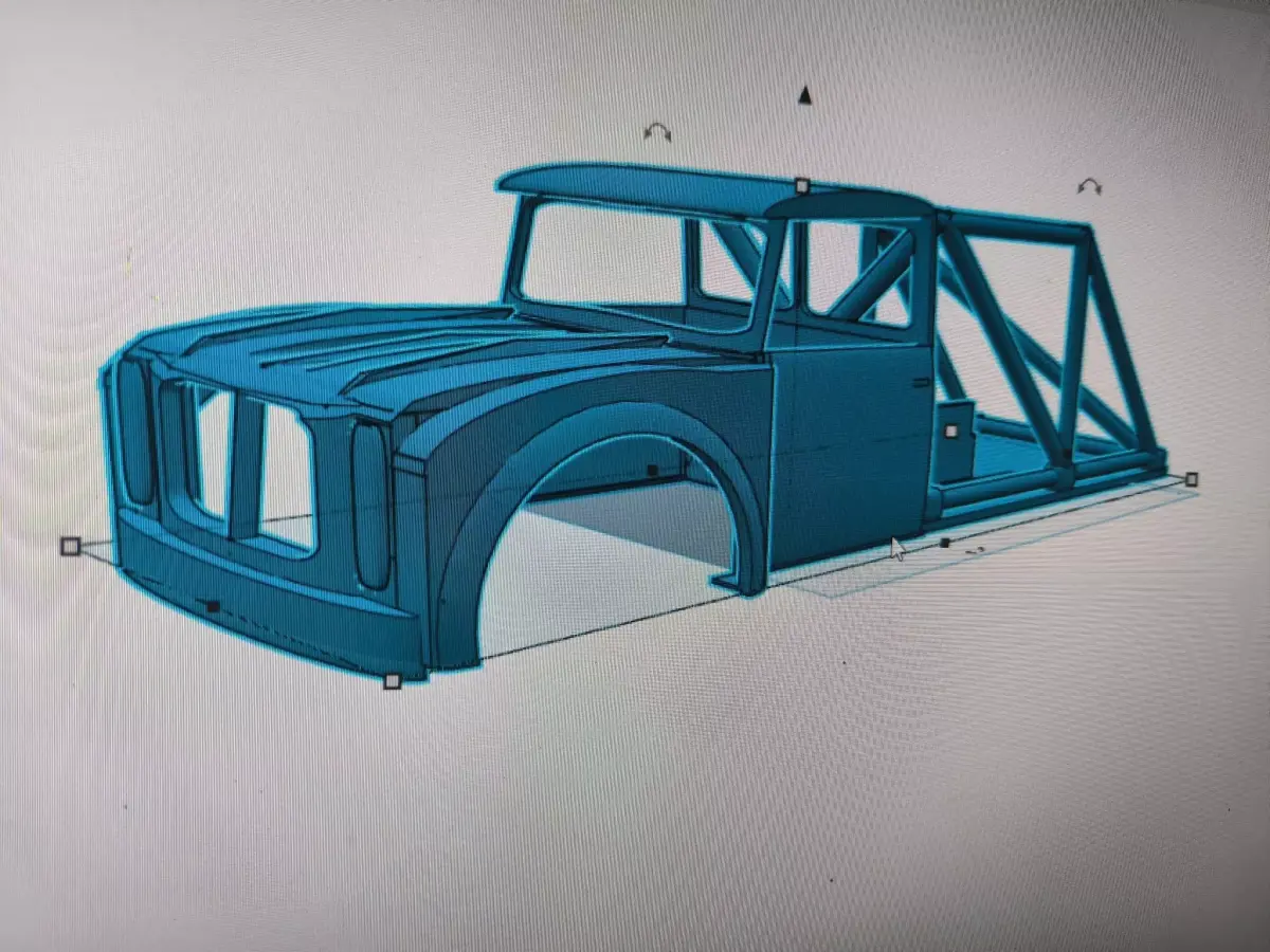 Self designed body for a Axial SCX10 313 mm  3D print model