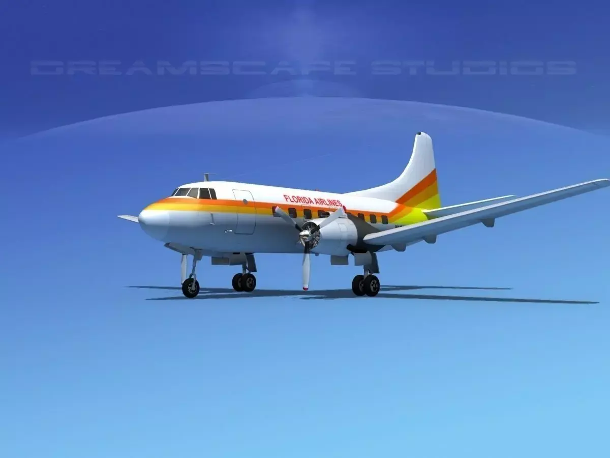 Martin 404 Florida Airlines 3D model