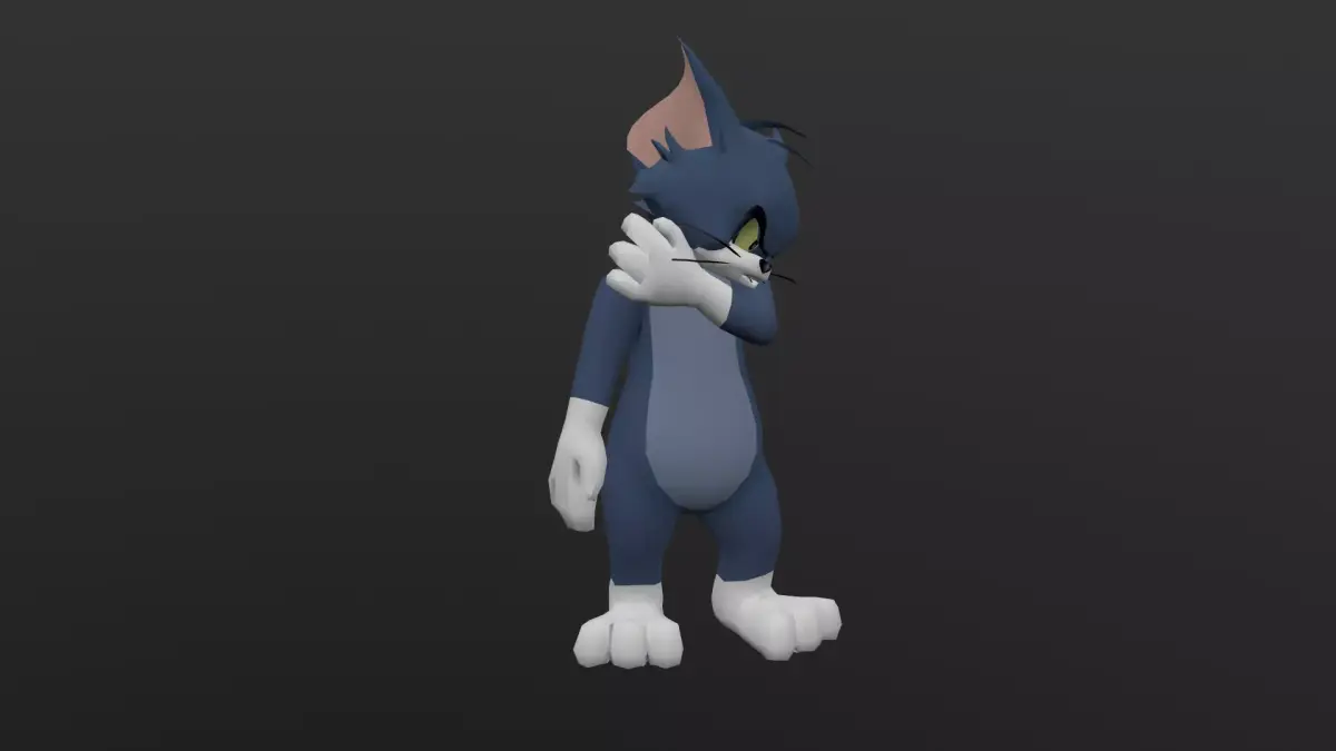 TOMC-019 Tom Cat Shoulder Rubbing Low-poly 3D model