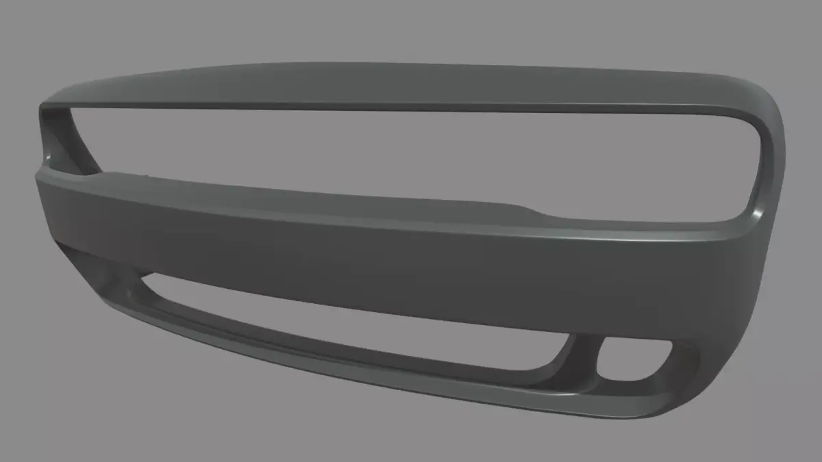 Front Bumper Dodge Challenger Low-poly 3D model