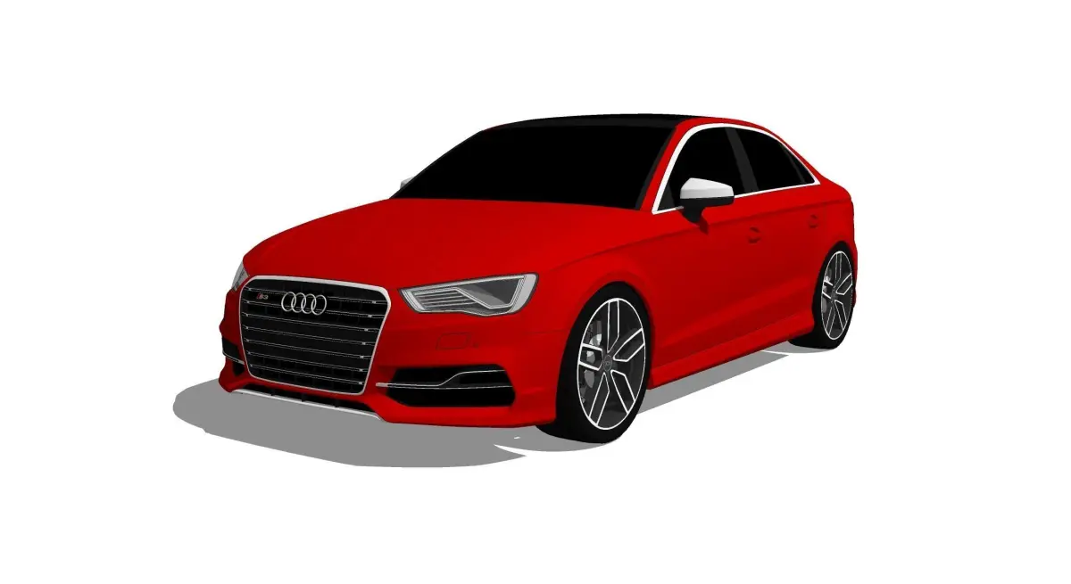 2015 Audi S3 Sedan Free low-poly 3D model