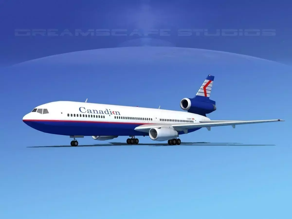 Douglas DC-10 Canadian 3D model