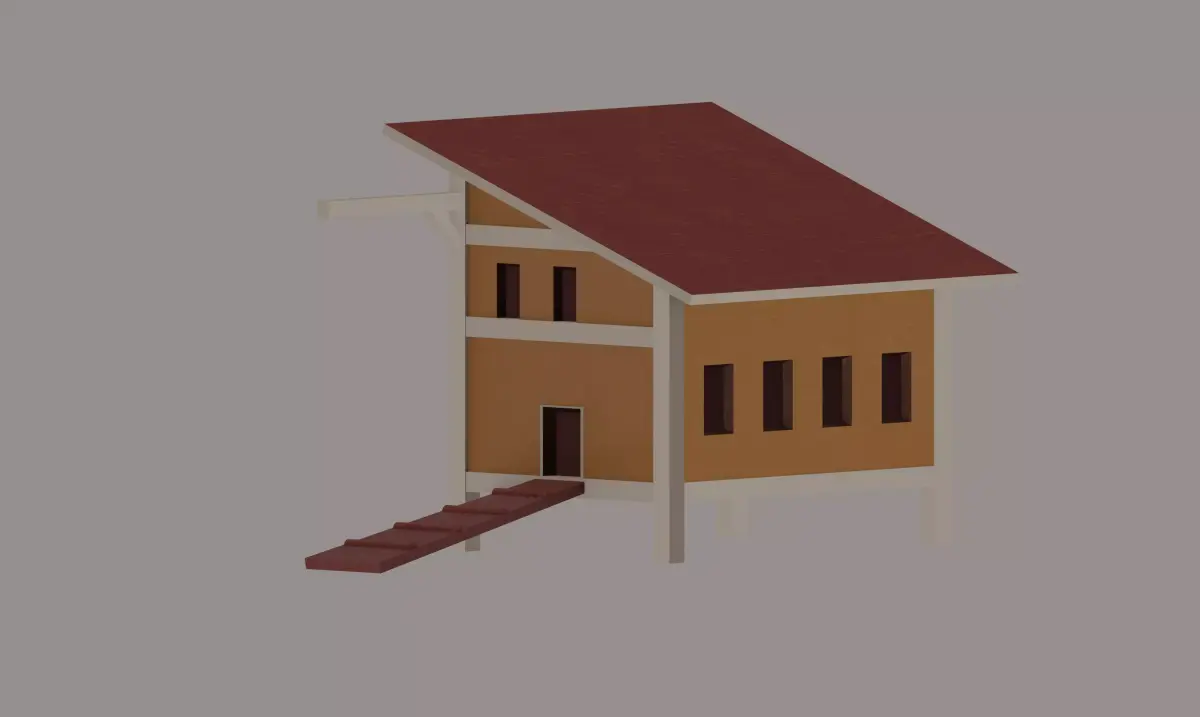 Chicken Hut Low-poly 3D model