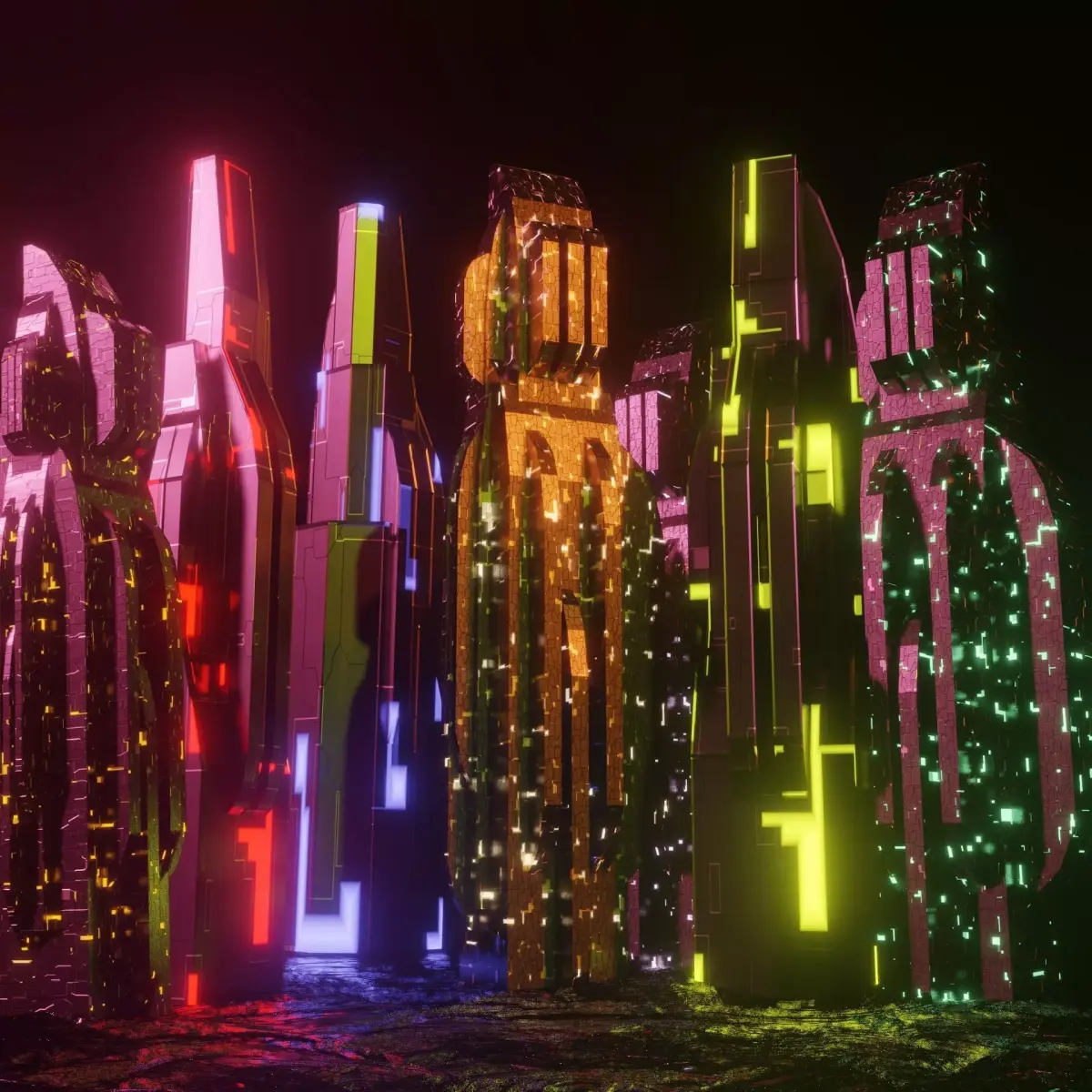 scifi city2 Free 3D model