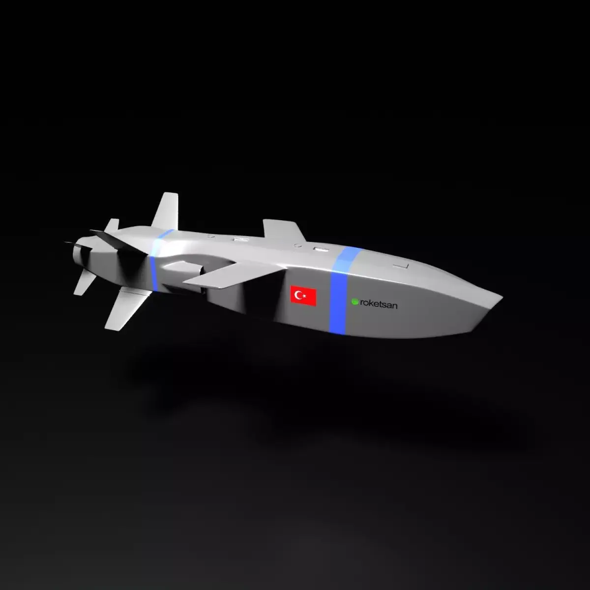 Turkish Cruise Missile SOM-J 3D model