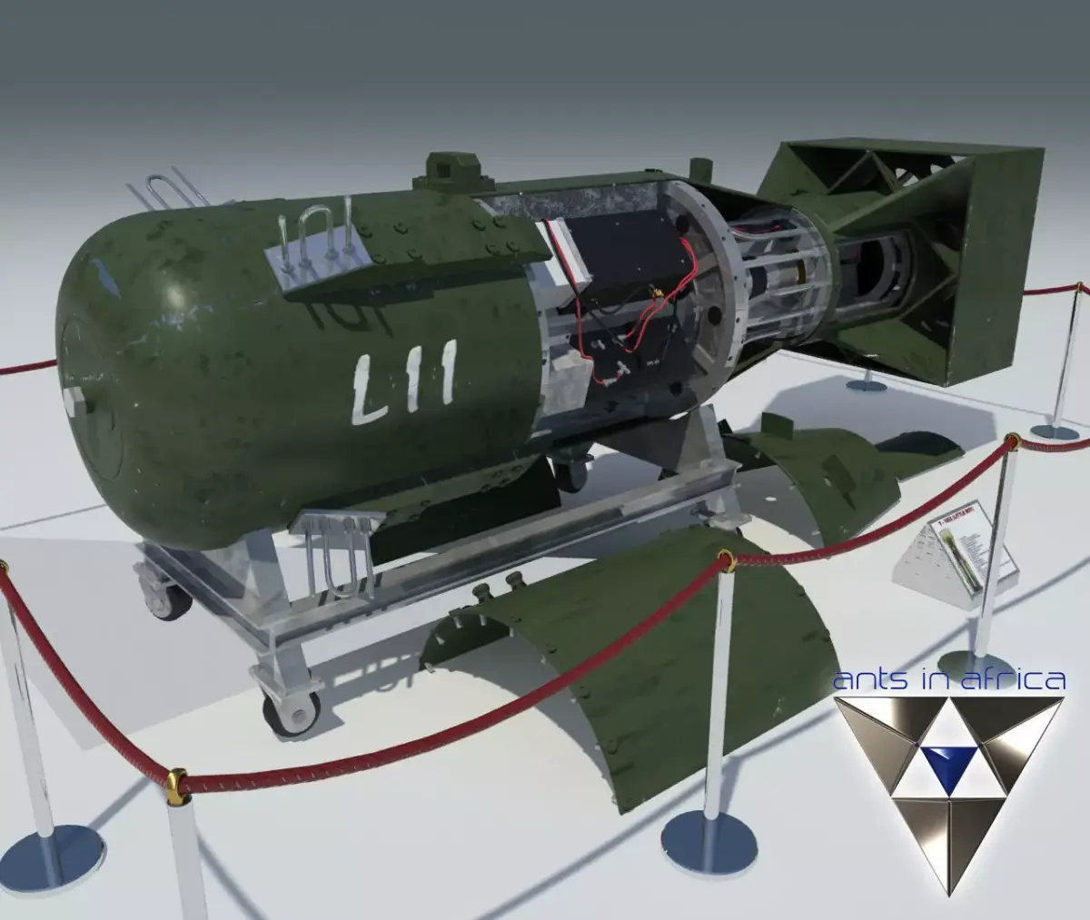 Atomic bomb Little Boy 3D model
