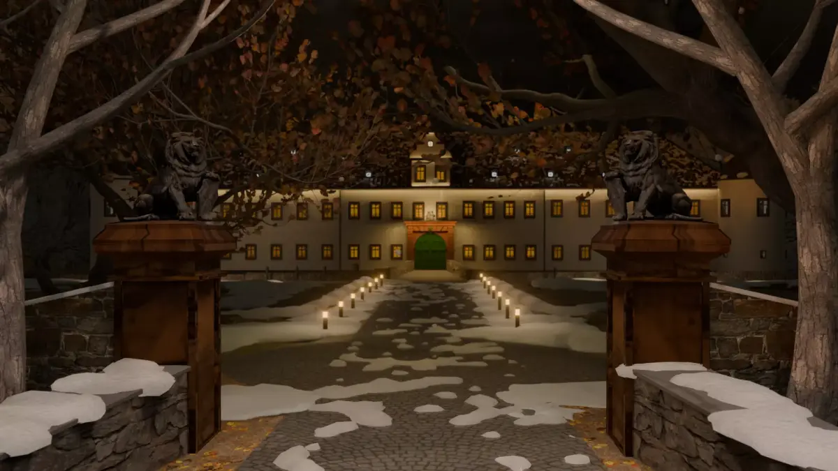 Schloss Heusenstamm Winter Environment  3D model
