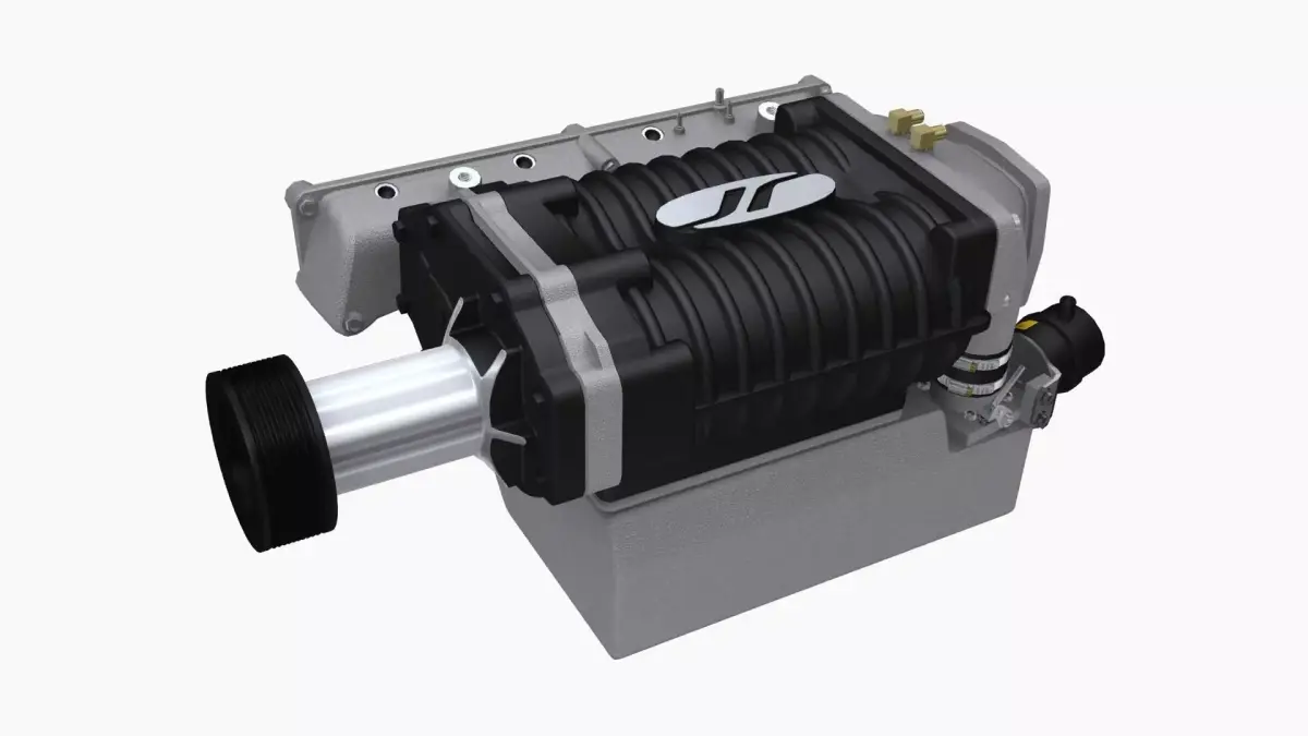 Jackson Racing K-Series supercharger Low-poly 3D model