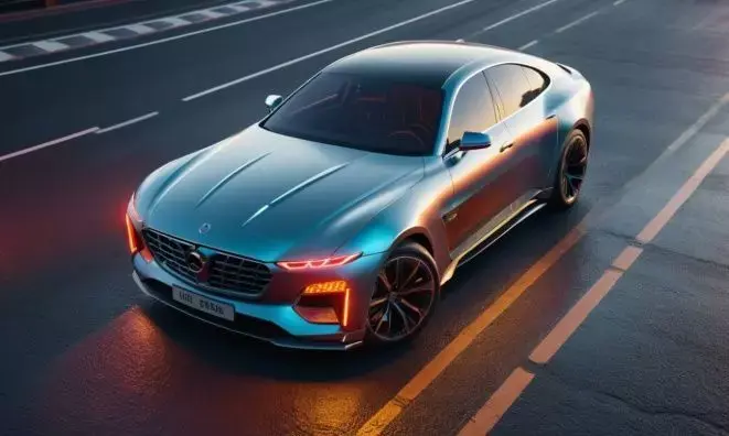 Futuristic Luxury Concept Sedan Car 3D model
