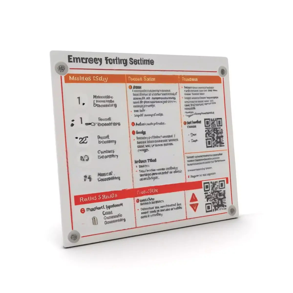Emergency Instruction Model Pack with Detailed Design Low-poly 3D model