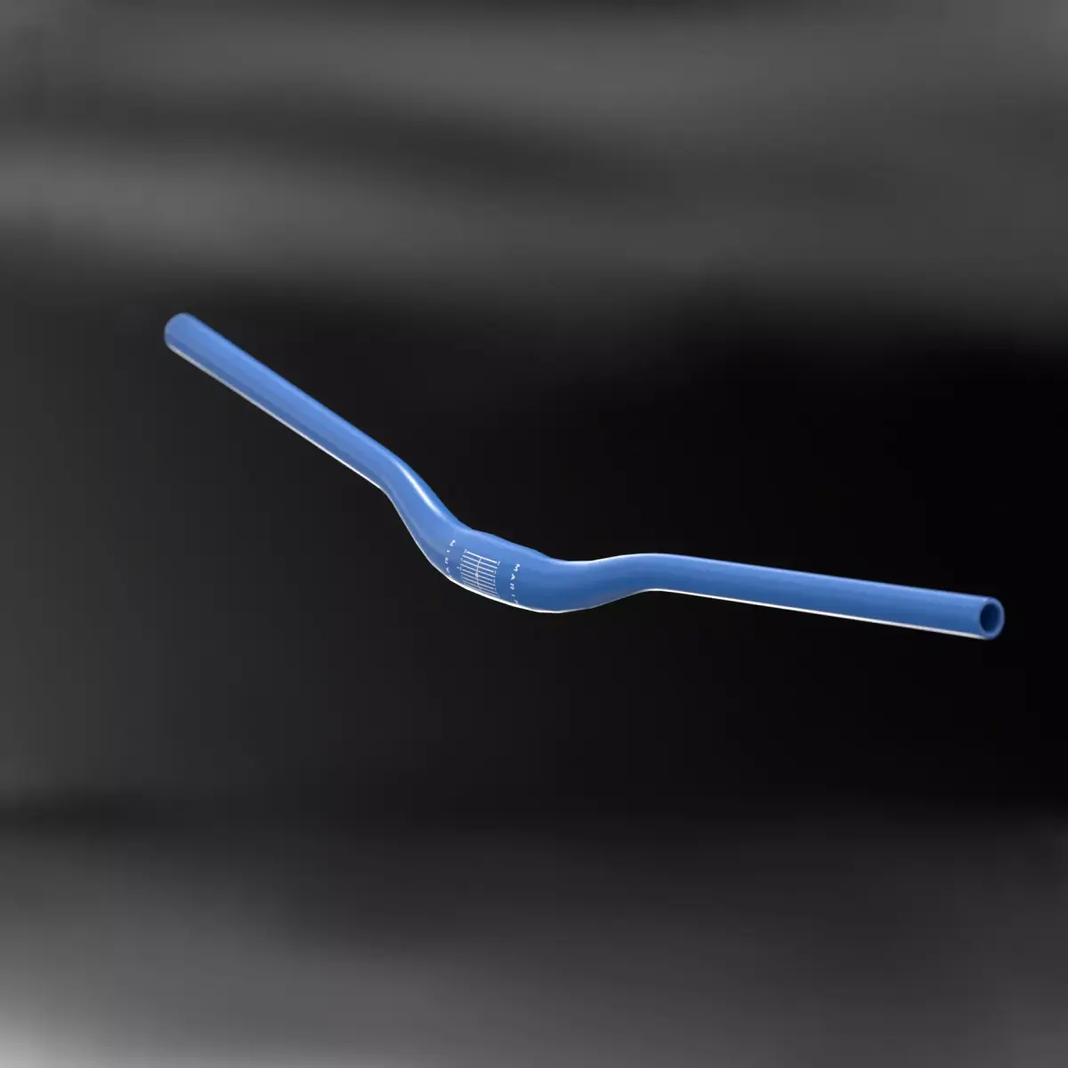 Marin MTB Handlebars blue orange Low-poly 3D model