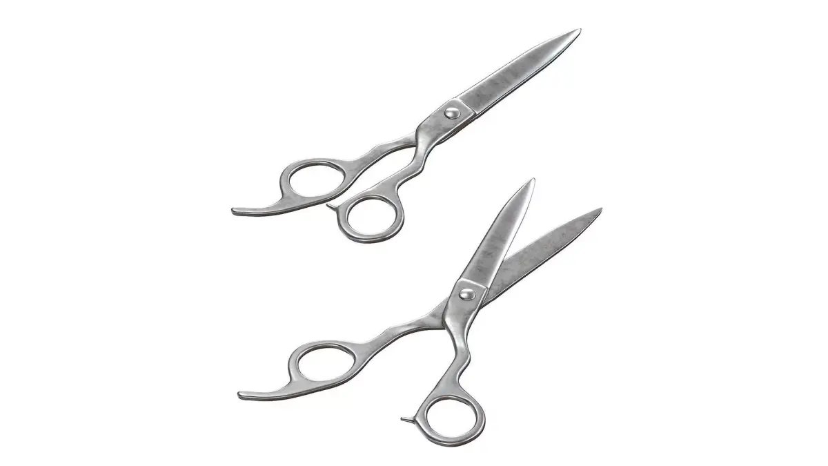  Kasho Metal Scissors for a hairstyle 3D model