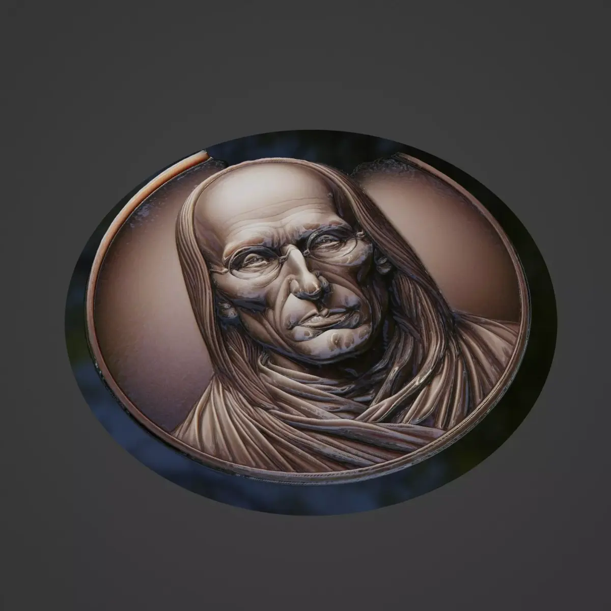 Foucault Medallion 3D print model buy
