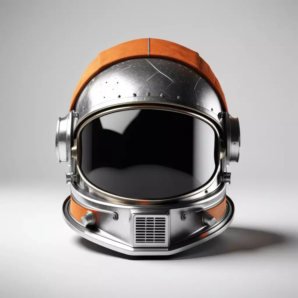 Retro Space Helmet Isolated 3D 3D model