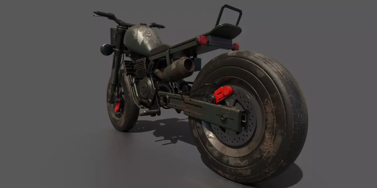 homefront motorcycle PBR 3D model