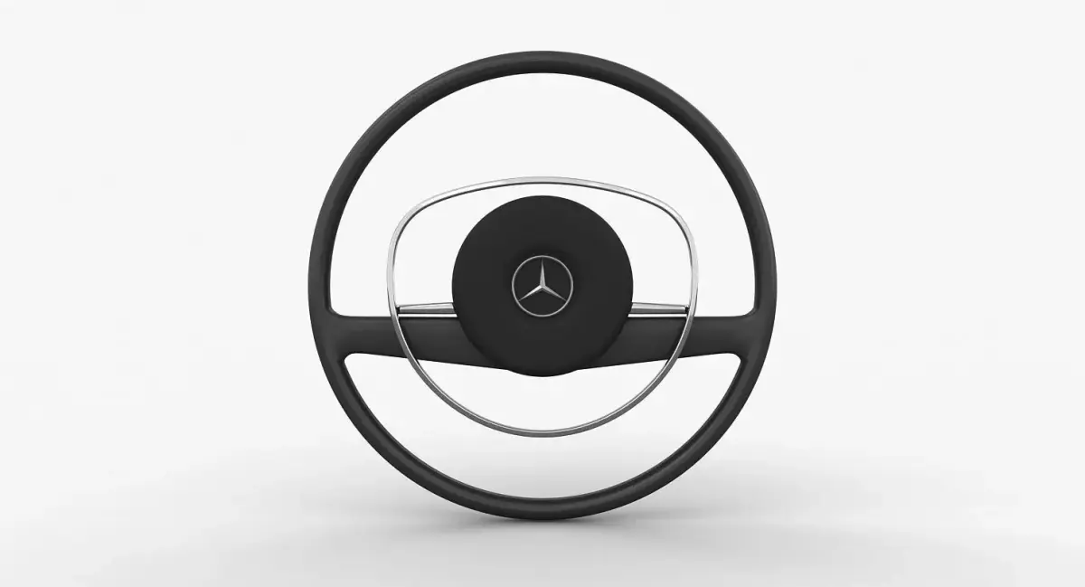 Mercedes-Benz 280 SL Steering Wheel Low-poly 3D model