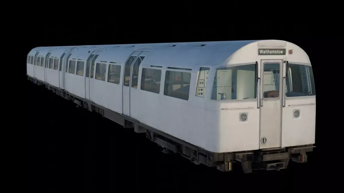 Modern Subway Train Car  3D model