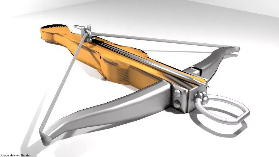 Crossbow - Medieval Type 2 3D model