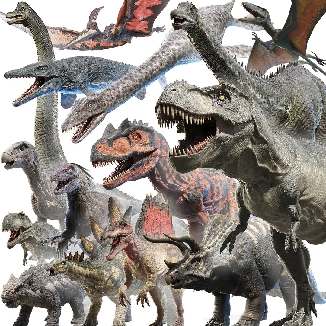 Dinopack Medium Static 3D model