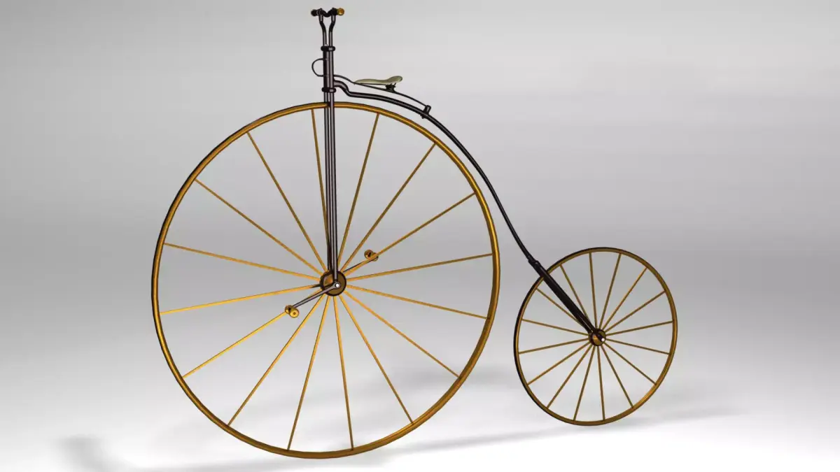 Penny Farthing 1870s the high-wheel bicycle Free low-poly 3D model