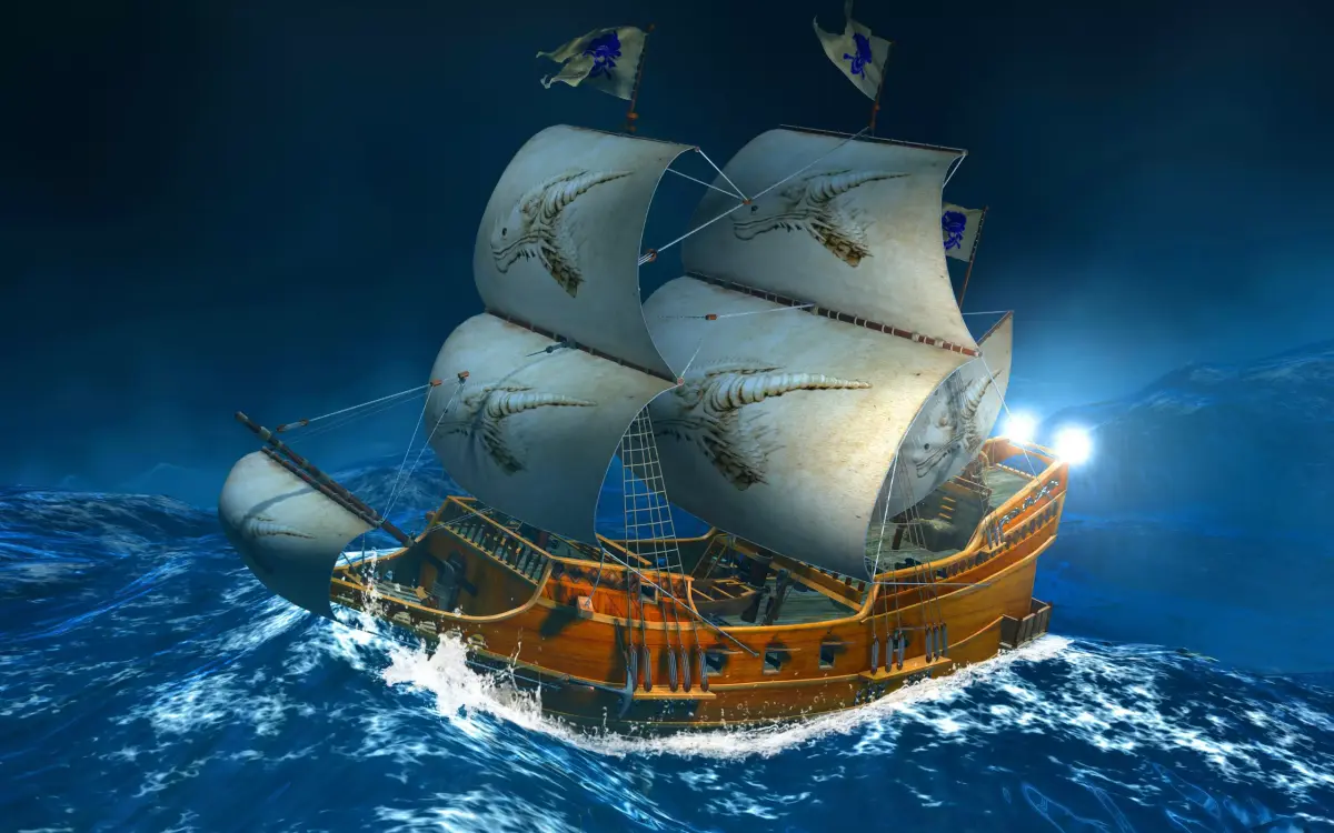 Sailing Ship Low-poly 3D model purchase
