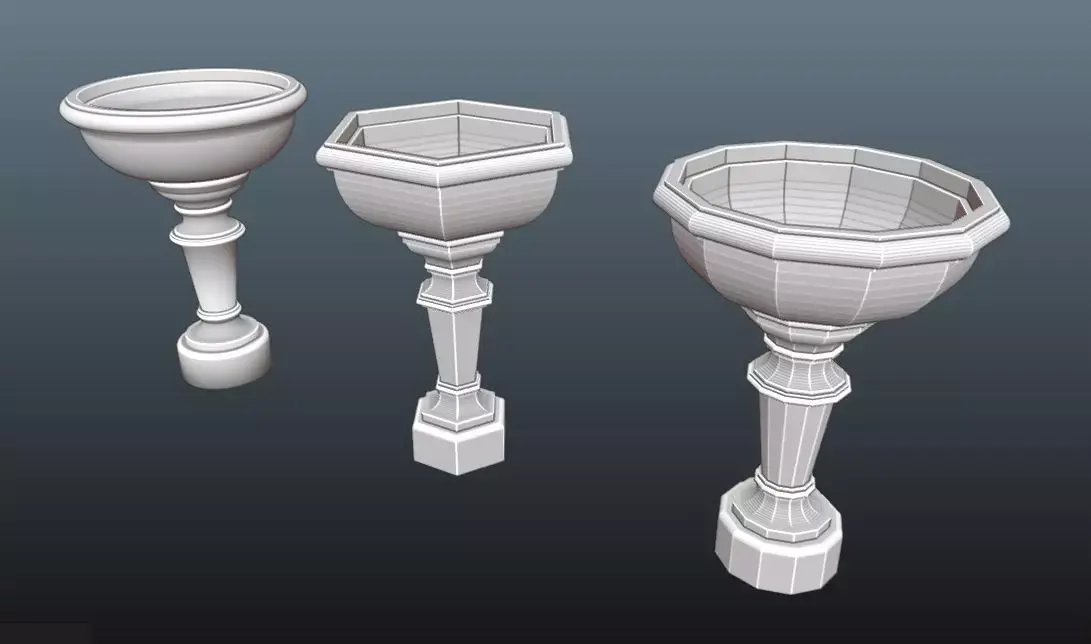 Fountain begin Free 3D model