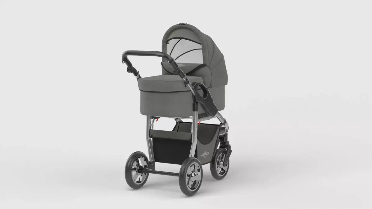 Baby stroller 3D model 3D model get