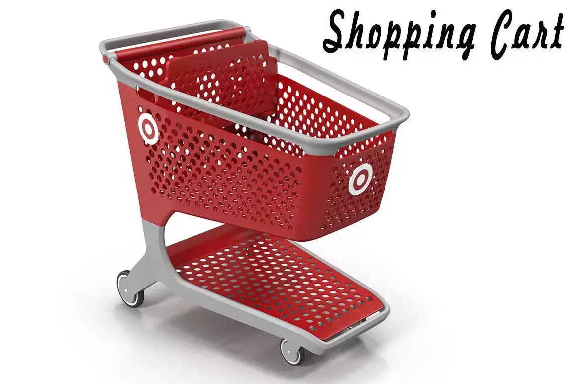 Shopping Cart 3D model 11