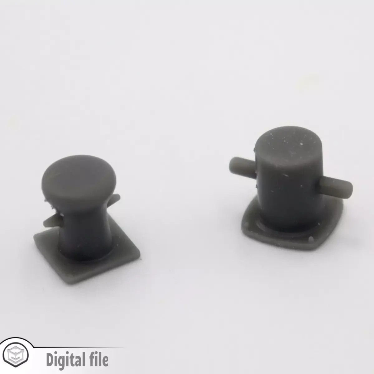Set of 2 martim port bollard 1 train model  3D print model