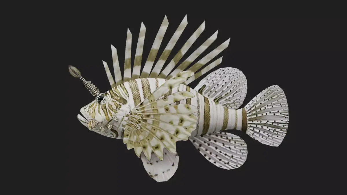 Lionfish Low-poly 3D model buy