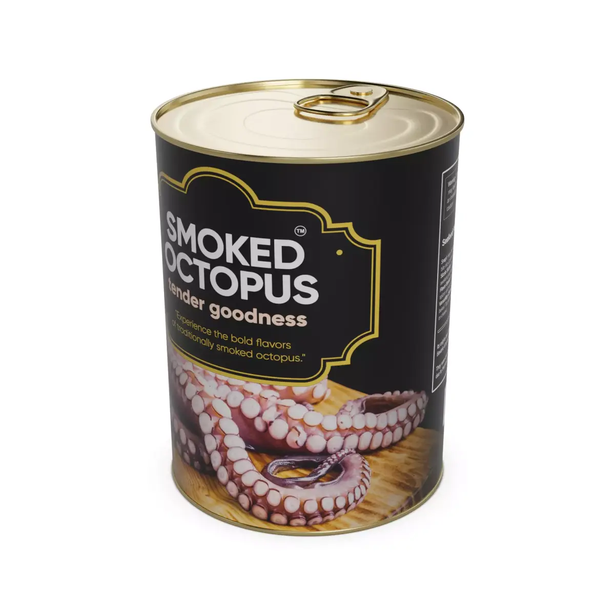 Smoked fish and seafood Smoked Octopus 3D model