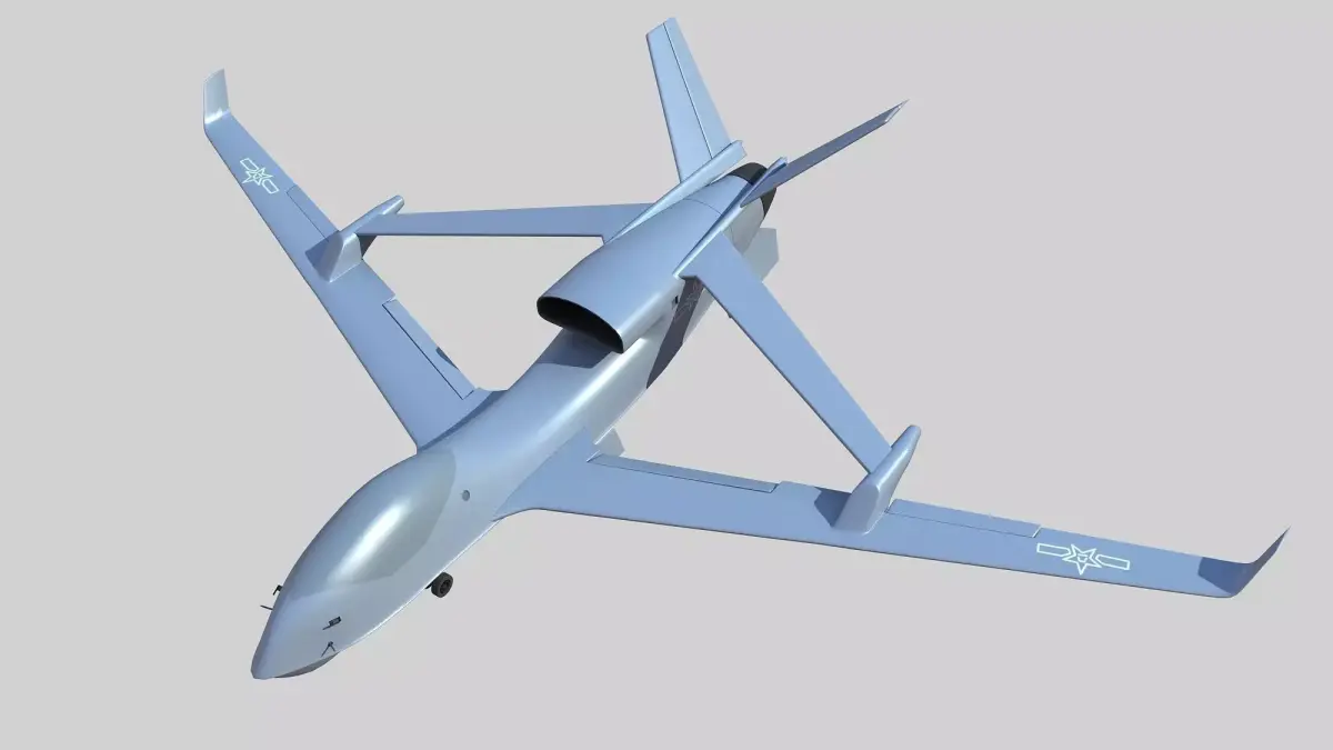 Chengdu Xianglong WZ7 UAV 3D model