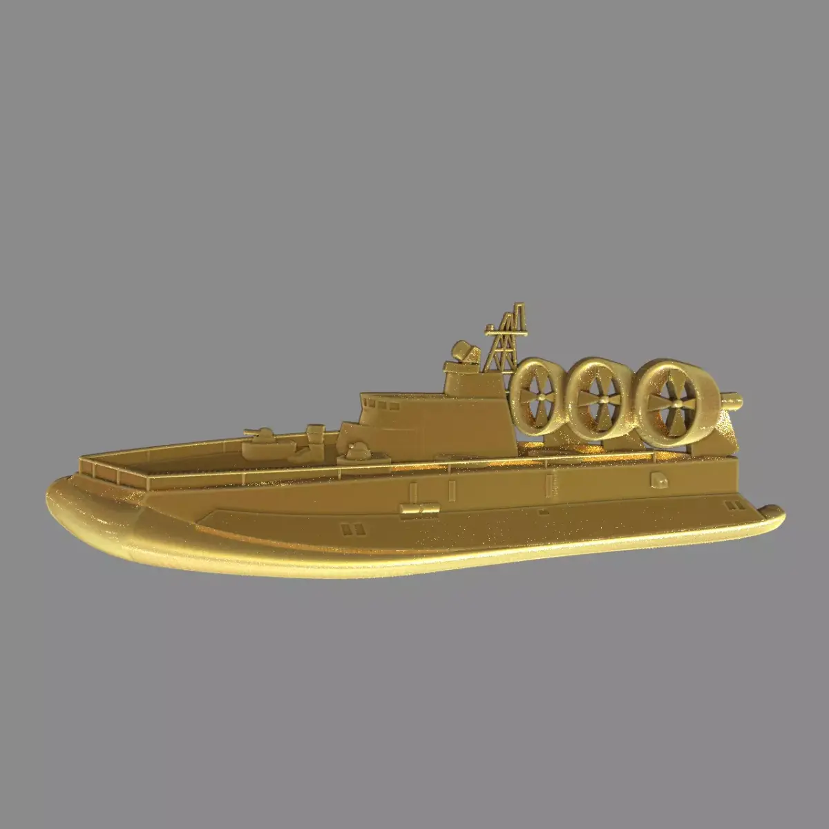 Military boat 3D print model