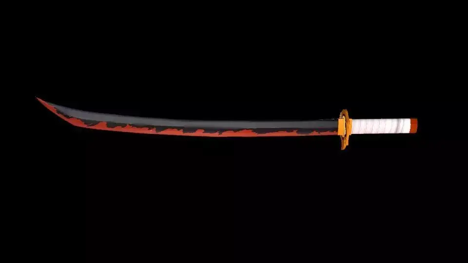 Rengoku Kyojuro sword - Kimetsu no Yaiba 3D model 3D print model