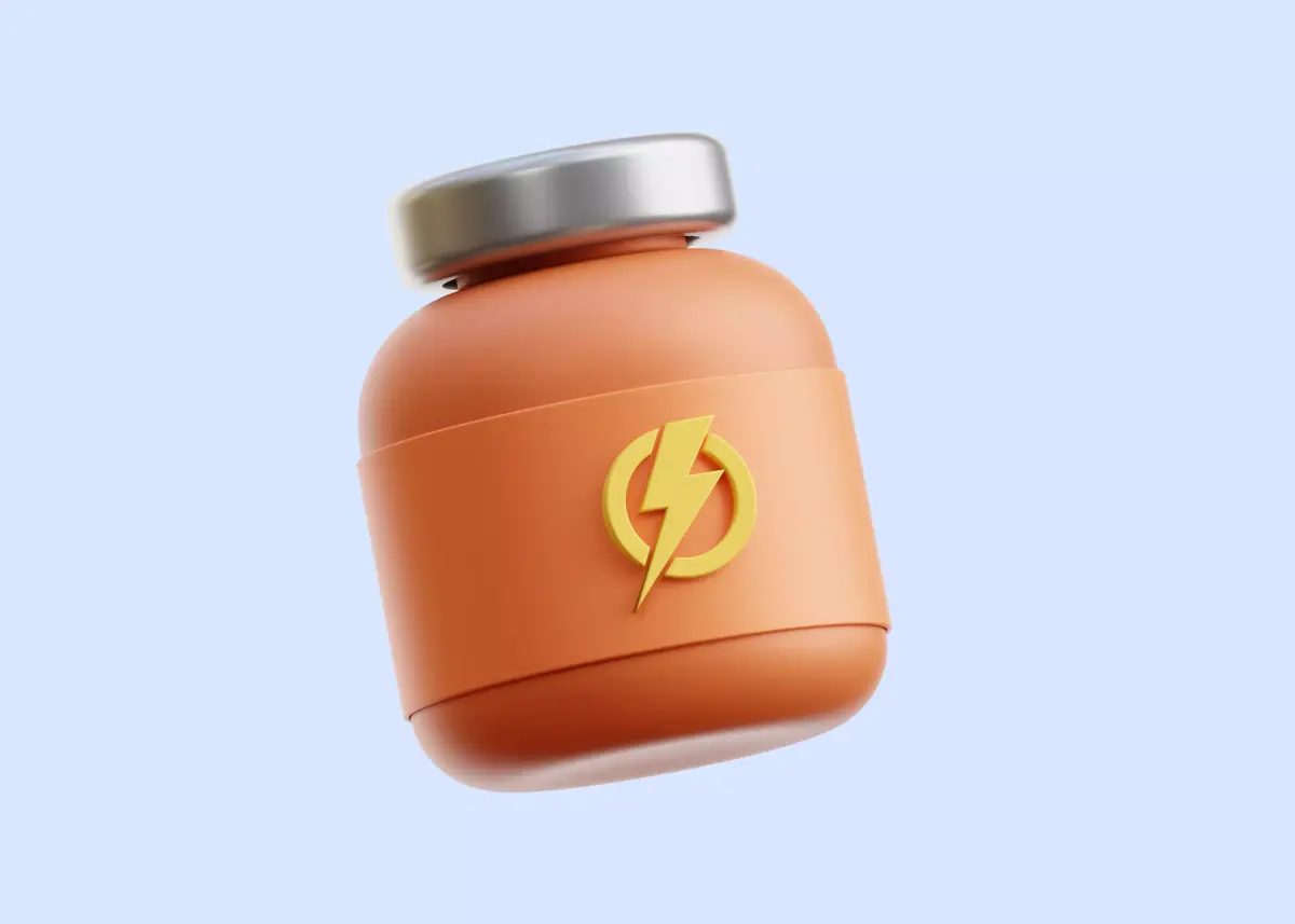 Supplement Gym Illustration Low-poly 3D model