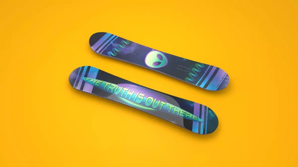 Skateboard Deck Low-poly model 3D model